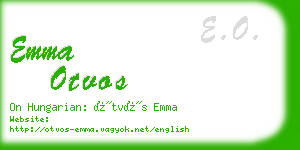 emma otvos business card